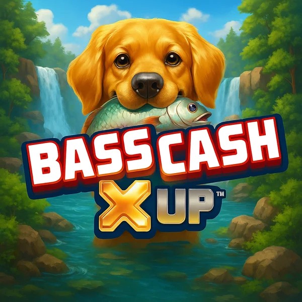 Bass Cash X UP logo by Alchemy Gaming CrownPlay Casino