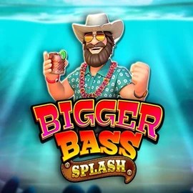 Bigger Bass Splash slot logo by Pragmatic Play at CrownPlay Casino