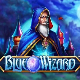 Blue Wizard by Quickspin, showcased at crownplays.org – game logo