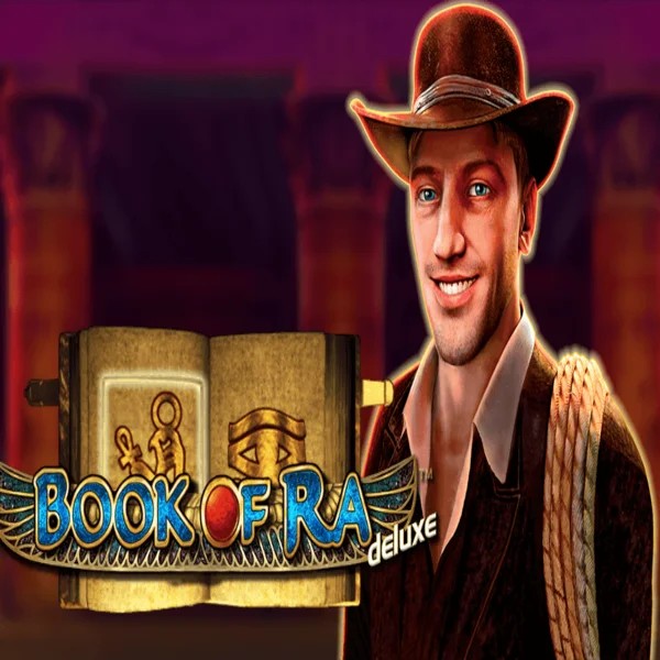 Book of Ra Deluxe slot icon by Novomatic, available at CrownPlay Casino