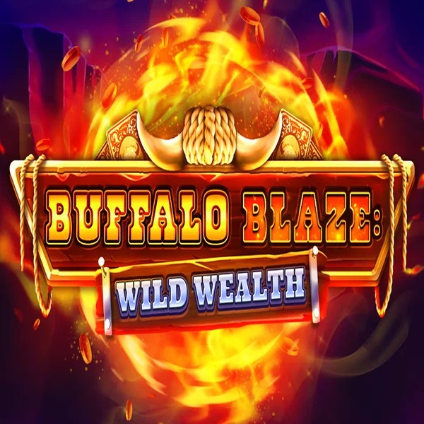 Buffalo Blaze Wild Wealth logo by OctoPlay at CrownPlay Casino