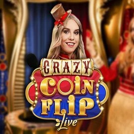 Crazy Coin Flip game by Evolution – logo hosted on CrownPlay Casino
