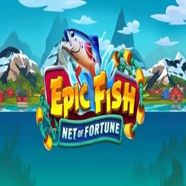 Epic Fish Net of Fortune slot logo by Quickspin at CrownPlay Casino