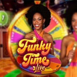 Funky Time online game logo by Evolution on crownplays.org
