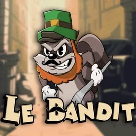 Official Slots logo: Le Bandit by Hacksaw Gaming at CrownPlay Casino
