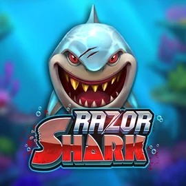 Razor Shark online game logo by Push Gaming on crownplays.org