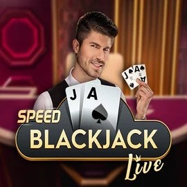 Official Live Casino logo: Speed Blackjack by Pragmatic Play at CrownPlay Casino