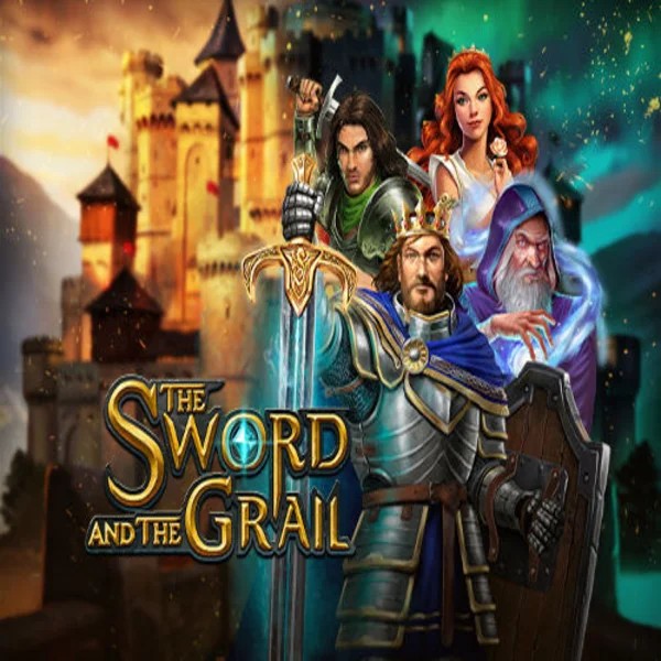 Official Slots logo: The Sword and the Grail by Play'n GO at CrownPlay Casino